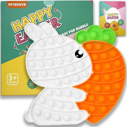 Easter Bunny Pop Bubble Fidget Sensory Toy Puzzle for Kids Easter Basket Gift