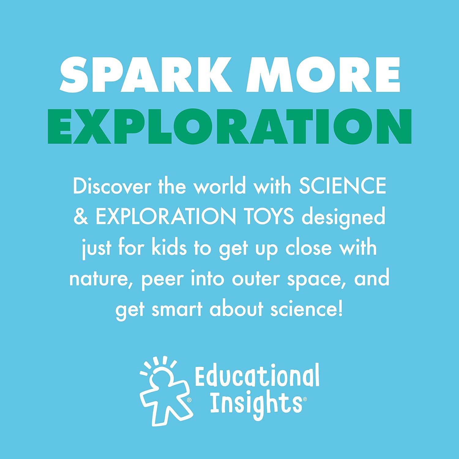 Educational Insights GeoSafari Jr. Kidnoculars Pink Binoculars For Toddlers And Kids, Gift For Toddlers Ages 3+,