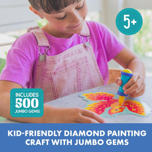Educational Insights Jumbo Gem Art Kit for Kids Diamond Painting Craft Set Ages 5 and Up