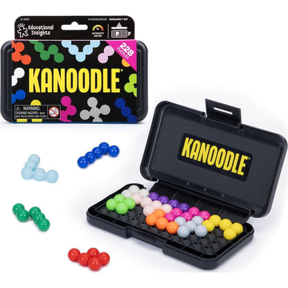 Educational Insights Kanoodle Brain Teaser Puzzle Game, 200 Challenges, Ages 7+, Travel & Easter Gift