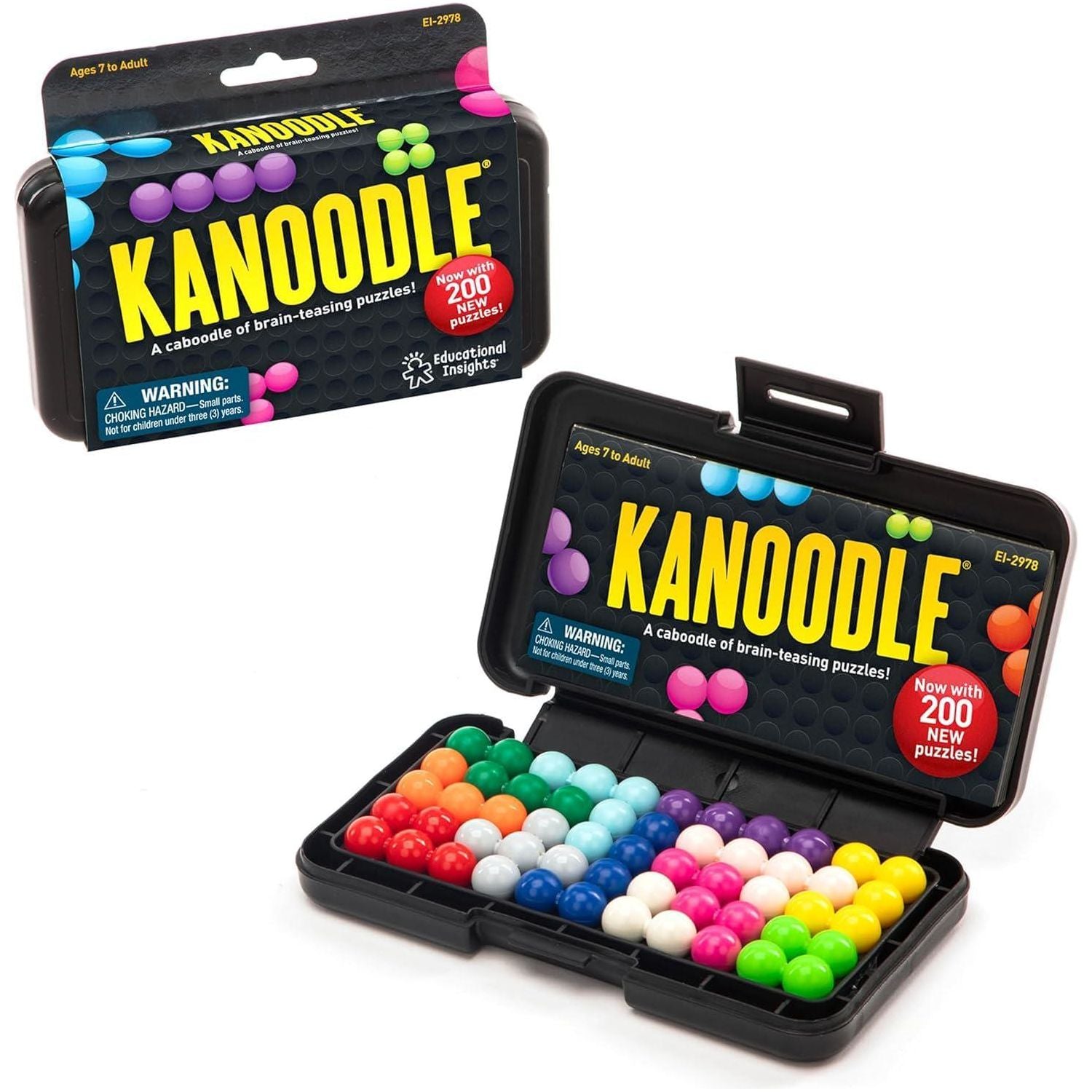 Educational Insights Kanoodle 3D Brain Teaser Puzzle For Ages 7+ Brain Games For Kids And Adults, Travel Games,