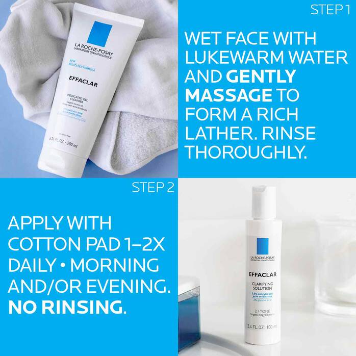 La Roche-Posay Effaclar Dermatological Acne Treatment System,883140035282,