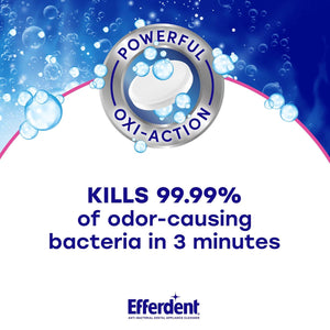 Efferdent Denture Cleaner Complete Clean, Retainer Cleaning Tablets For Aligners, Dentures, And Dental Appliances, 126 Count, 2 Pack,
