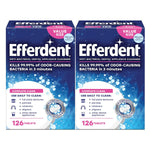 Efferdent Denture Cleaner Complete Clean, Retainer Cleaning Tablets For Aligners, Dentures, And Dental Appliances, 126 Count, 2 Pack,