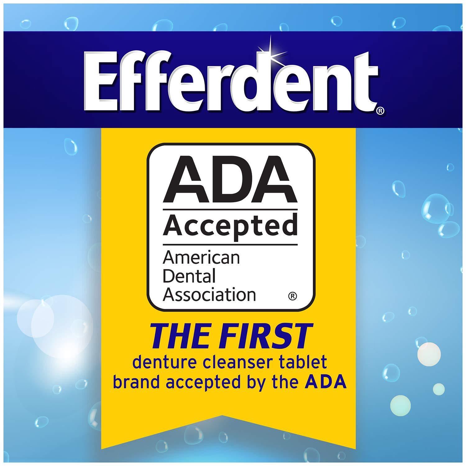 Efferdent Denture Cleanser Tablets, Complete Clean, Cleanser For Retainer And Dental Appliances, 44 Tablets,