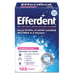Efferdent Retainer Cleaning Tablets, Denture Cleanser Tablets For Dental Appliances, Complete Clean, 102 Tablets,
