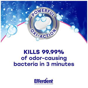 Efferdent Retainer Cleaning Tablets, Denture Cleanser Tablets For Dental Appliances, Complete Clean, 126 Tablets,