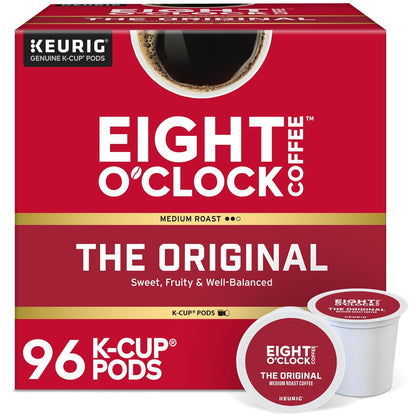 Eight O'Clock Coffee Eight O'Clock Coffee The Original Keurig Single-Serve K-Cup Pods, Medium Roast Coffee, 96 Count (4 Packs Of 24)