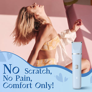 Risina Electric Shaver For Women - Body Hair Trimmer Shaver For Women's Grooming, Wet And Dry Use Groomer, Dusk Razor For Women, Ladies Electric Razors For Legs, Female Trimmer For Private Area, Blue