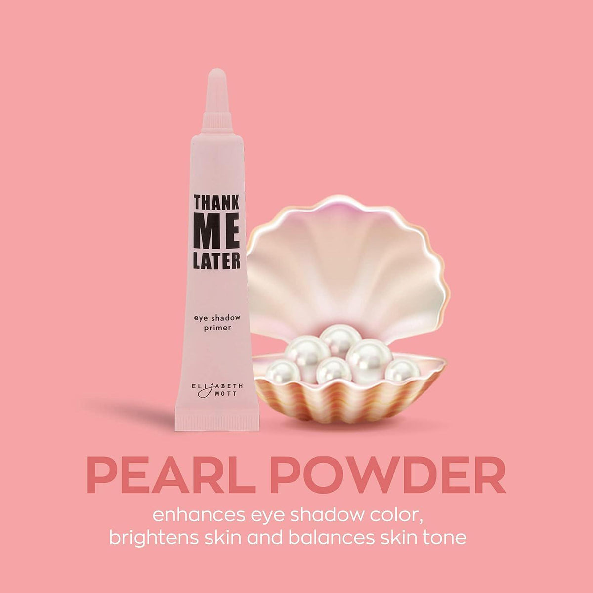 Elizabeth Mott Elizabeth Mott Thank Me Later Eye Primer Long-Lasting, Matte Eyeshadow Base For Oily Lids And Crease-Free Wear Pore Minimizer, Wrinkle-Filling, Shine Control Formula Smudge-Proof, Lightweight, 10g