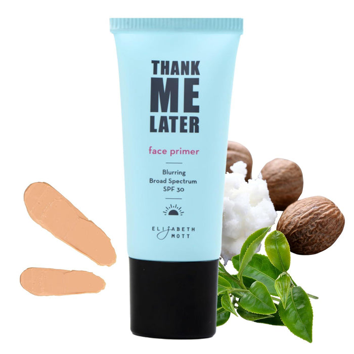 Elizabeth Mott Elizabeth Mott Thank Me Later Blurring Face Primer SPF 30 Hydrating Makeup Base For Smooth, Flawless Skin And All-Day Wear Long-Lasting, Lightweight, Pore-Minimizing Formula 30g, Cruelty-Free