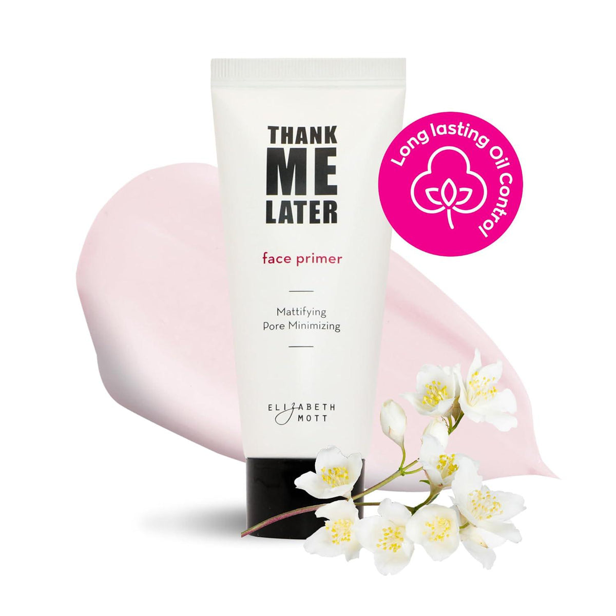 Elizabeth Mott Elizabeth Mott Thank Me Later Face Primer - Mattifying Makeup Base Primer For Shine And Oil Control - Pore Minimizer, Hides Wrinkles And Fine Lines Long-lasting Makeup Gripping Formula 30 G