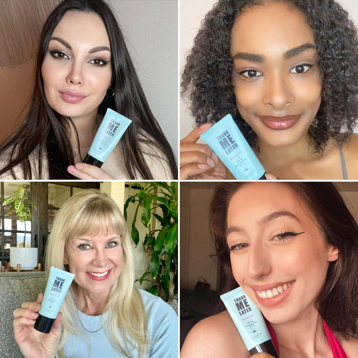 Elizabeth Mott Elizabeth Mott Thank Me Later Blurring Face Primer SPF 30 Hydrating Makeup Base For Smooth, Flawless Skin And All-Day Wear Long-Lasting, Lightweight, Pore-Minimizing Formula 30g, Cruelty-Free