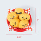Relatable Emotional Support Chicken Nuggets Plush Toy Set 5 Soft Toys with Basket