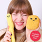 Relatable Emotional Support Chicken Nuggets Plush Toy Set 5 Soft Toys with Basket