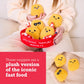 Relatable Emotional Support Chicken Nuggets Plush Toy Set 5 Soft Toys with Basket