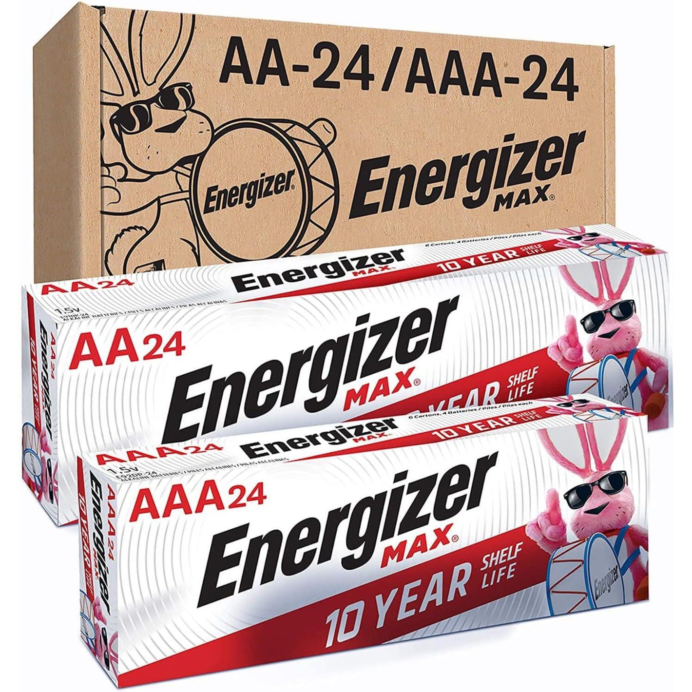 Energizer Energizer AA And AAA Batteries, 48 Count, Combo Pack Contains 24 Max Double A And 24 Max Triple A Batteries
