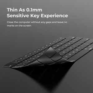 EooCoo Premium Keyboard Cover Skin Ultra Thin Protector Compatible With 2025-2021 MacBook Pro 14 16 M4 M3 M2 M1 Pro Max Chip, MacBook Air 15 13.6 M3 M2 Chip, Black,