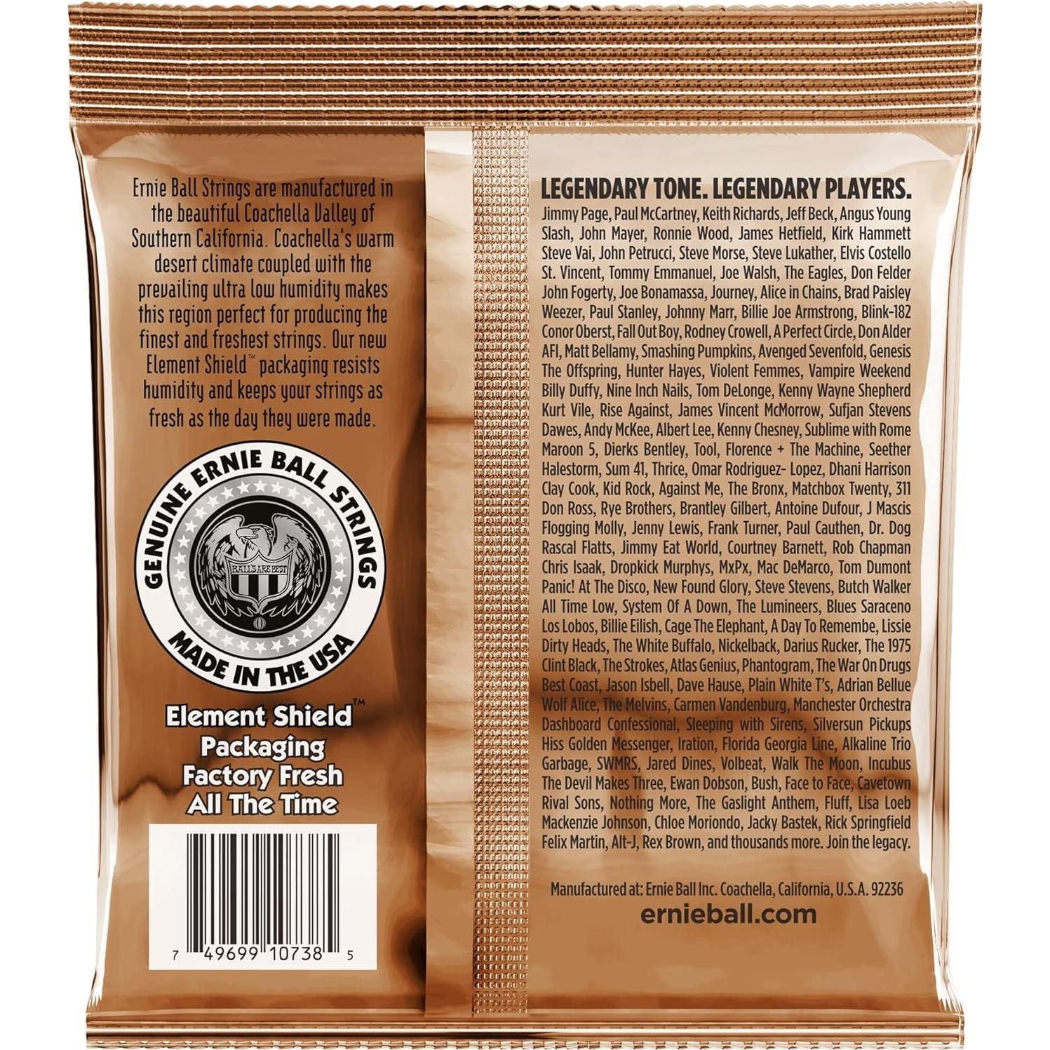 Ernie Ball Earthwood 12-String Custom Light Phosphor Bronze Acoustic Guitar Strings, 10-48 Gauge (P02152),