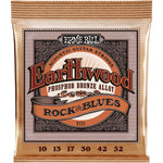 Ernie Ball Earthwood Rock And Blues Phosphor Bronze Acoustic Guitar Strings, 10-52 Gauge (P02151),