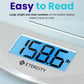 Etekcity Etekcity Digital Body Weight Bathroom Scale, Large Blue LCD Backlight Display, High Precision Measurements,6mm Tempered Glass, 400 Pounds