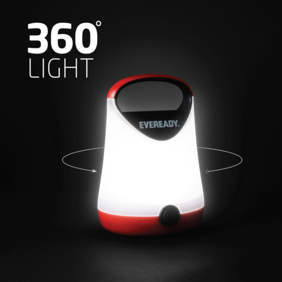 Eveready LED Camping Lantern, Bright Battery Powered Lantern, Water Resistant Hurricane Supplies, 100 Hour Run-time, Pack Of 1,039800131409
