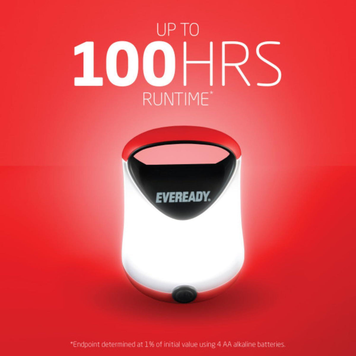 Eveready LED Camping Lantern, Bright Battery Powered Lantern, Water Resistant Hurricane Supplies, 100 Hour Run-time, Pack Of 1,039800131409