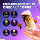 Everyday Dose Premium Adaptogenic Mushroom Coffee, Grass-Fed Collagen, Chaga, Lions Mane & L-Theanine, Better Focus, Energy & Immunity, 30 Servings