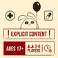 Exploding Kittens Horrible Therapist Edition Card Game for Ages 17 and Up Party Comic Style 3 to 8 Players