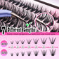 FANXITON FANXITON DIY Lash Extension Kit - Volume Clusters 40D+50D D Curl Individual Lashes, Thick Eyelash Extension 280 Pcs, Thin Band, Bond And Seal, Tweezers