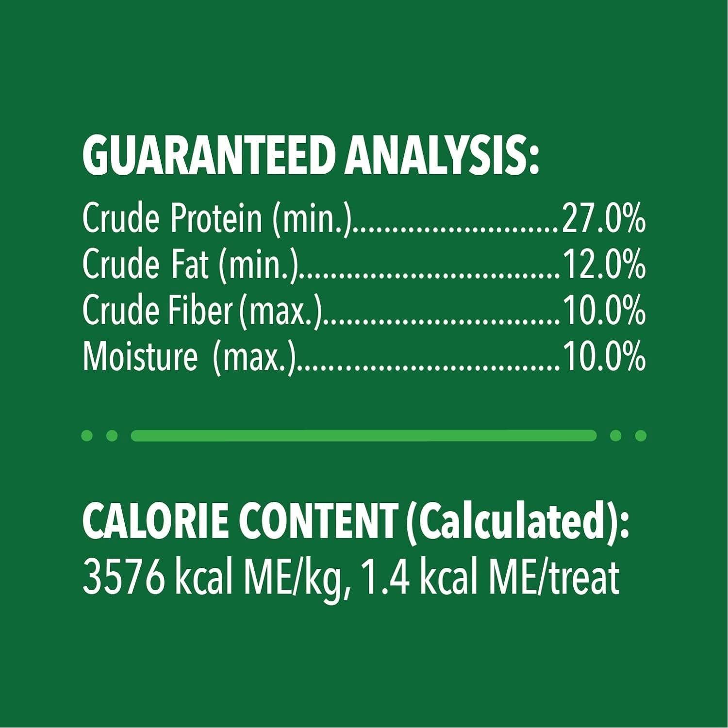 FELINE GREENIES Adult Dental Cat Treats, Oven Roasted Chicken Flavor, 9.75 Oz. Tub,