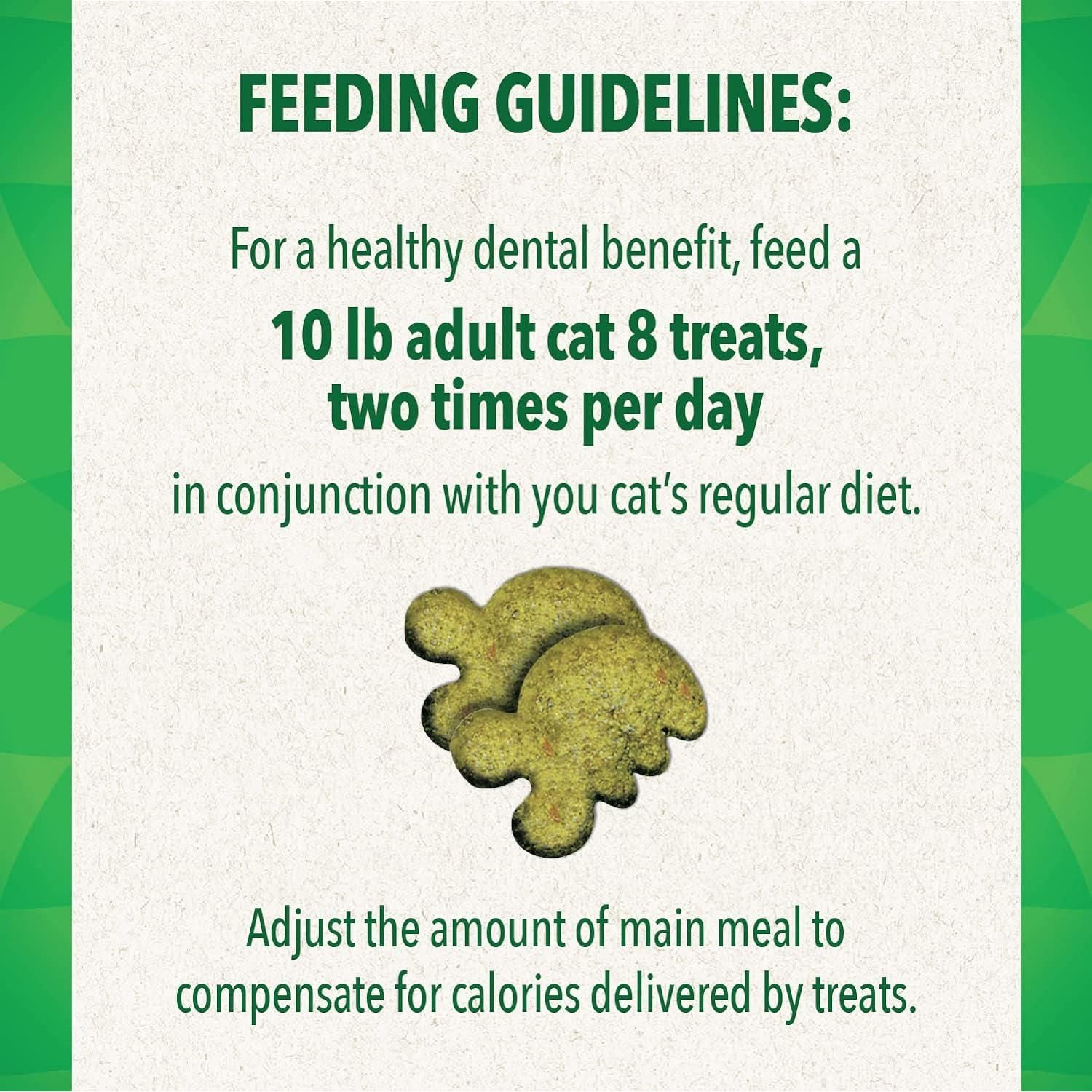 FELINE GREENIES Adult Dental Cat Treats, Tempting Tuna Flavor, 9.75 Oz. Tub,