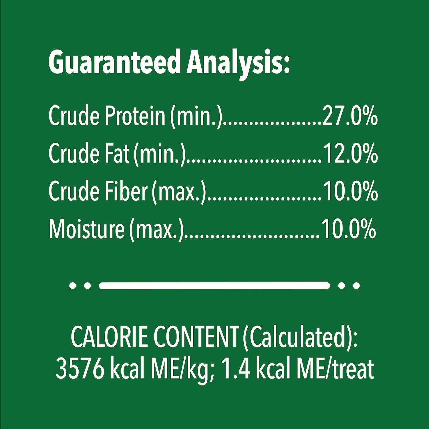 FELINE GREENIES Natural Dental Care Cat Treats Oven Roasted Chicken Flavor, 21 Oz. Tub,