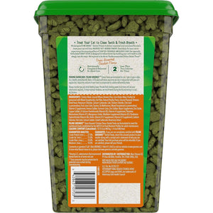 FELINE GREENIES Natural Dental Care Cat Treats Oven Roasted Chicken Flavor, 21 Oz. Tub,