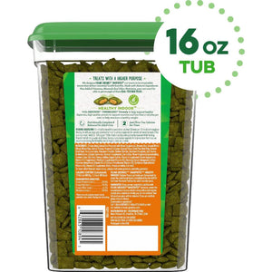 FELINE GREENIES SMARTBITES HEALTHY INDOOR Natural Treats For Cats, Chicken Flavor, 16 Oz. Tub,