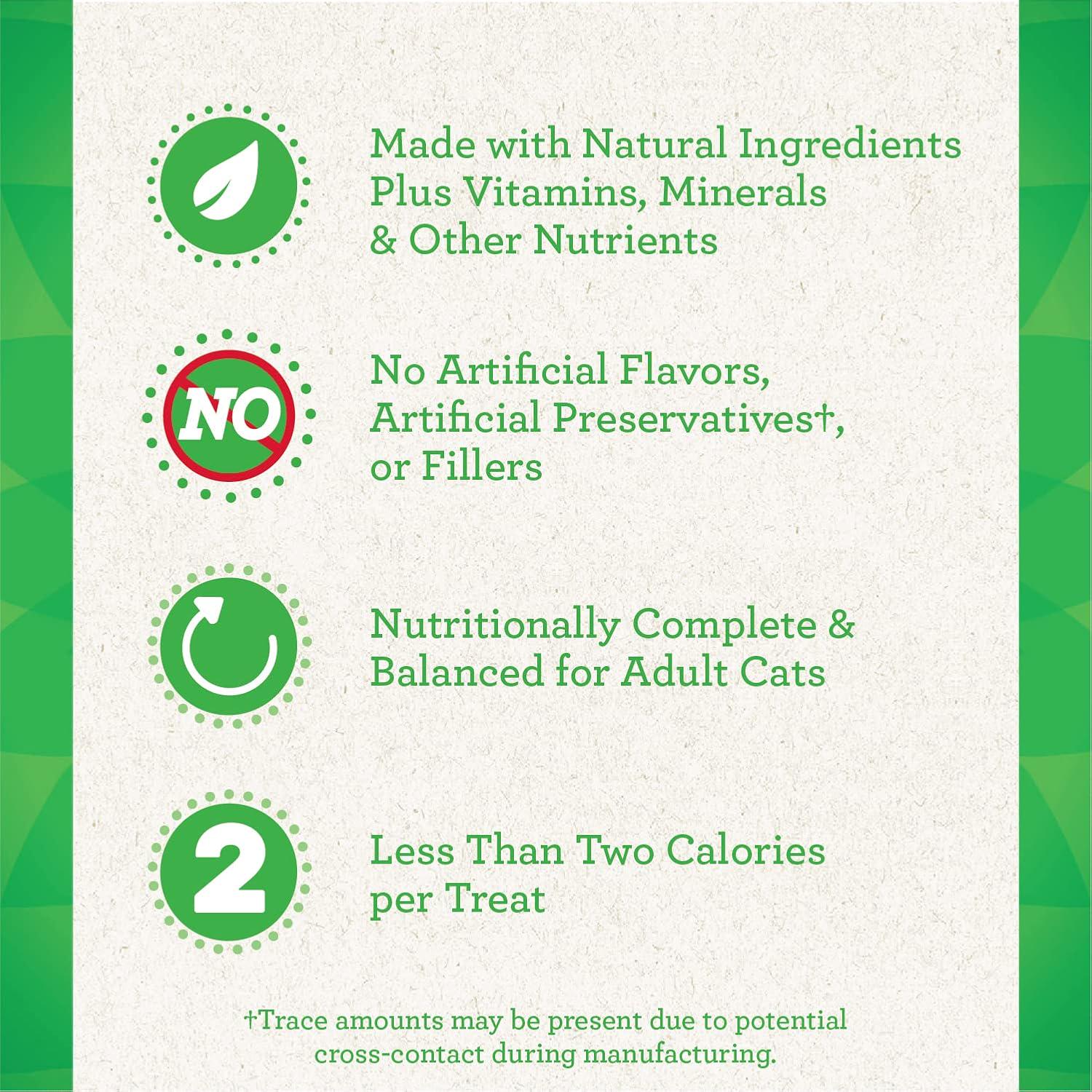 FELINE GREENIES SMARTBITES HEALTHY INDOOR Natural Treats For Cats, Tuna Flavor, 2.1 Oz. Pouch,