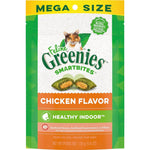 FELINE GREENIES SMARTBITES HEALTHY INDOOR Natural Treats For Cats, Chicken Flavor, 4.6 Oz. Pouch,
