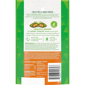 FELINE GREENIES SMARTBITES HEALTHY INDOOR Natural Treats For Cats, Chicken Flavor, 2.1 Oz. Pouch,