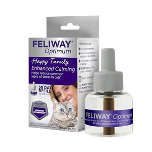 Feliway Optimum 30 Day Calming Cat Diffuser Refill 48ml Reduces Stress Signs in Cats and Kittens