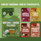FGO Organic Japanese Matcha Green Tea, 100 Count Eco-Conscious Tea Bags, Resealable Bag (Packaging May Vary), Pack of 1