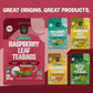 FGO FGO Organic Red Raspberry Leaf Tea Bags, 100 Eco-Conscious Tea Bags, Caffeine Free, Imported From Germany, Reseable Bag, Packaging May Vary (Pack Of 1)