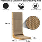 FUKUMARU L Shape Cat Scratcher Wall Mounted 26.8 Inch with Ball Toy and Cardboard Pad for Indoor Cats