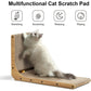 FUKUMARU L Shape Cat Scratcher Wall Mounted 26.8 Inch with Ball Toy and Cardboard Pad for Indoor Cats