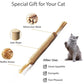 FUKUMARU L Shape Cat Scratcher Wall Mounted 26.8 Inch with Ball Toy and Cardboard Pad for Indoor Cats