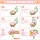 DIY Fabric Flower Bouquet Craft Kit, Build & Decorate Flower Set for Girls Ages 4–8, Gift Idea