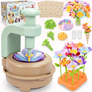 DIY Fabric Flower Bouquet Craft Kit, Build & Decorate Flower Set for Girls Ages 4–8, Gift Idea