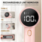 Peiyuu Fabric Shaver, Lint Remover Rechargeable, Electric Portable Sweater Defuzzer With 3 Speeds, 6 Leaf Blades, Digital LED Display To Remove Pilling For Clothes, Furniture, Sweater, Couch, Blanket