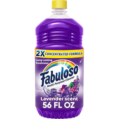 Fabuloso Multi-Purpose Cleaner & Floor Cleaner, 2X Concentrated Lavender Scent, 56oz