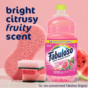 Fabuloso Multi-Purpose Cleaner & Floor Cleaner, 2X Concentrated Watermelon Scent, 56oz