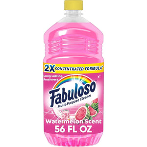 Fabuloso Multi-Purpose Cleaner & Floor Cleaner, 2X Concentrated Watermelon Scent, 56oz